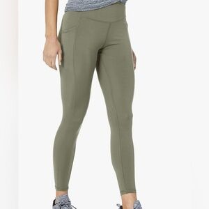 Danskin Sage Green High Waist Leggings Yoga Pants Pockets L